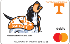 University Of Tennessee Gift Card