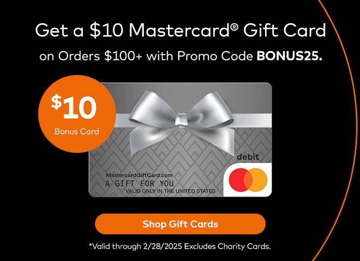 Main Hero Banner - Get a $10 Mastercard Gift Card.