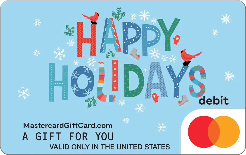 Snowy Happy Holiday Gift Card