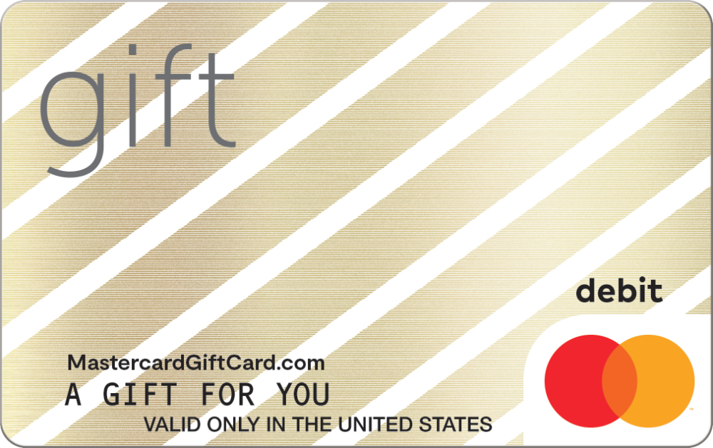 Featured Card 2 - Gold Diagonal Mastercard Gift Card