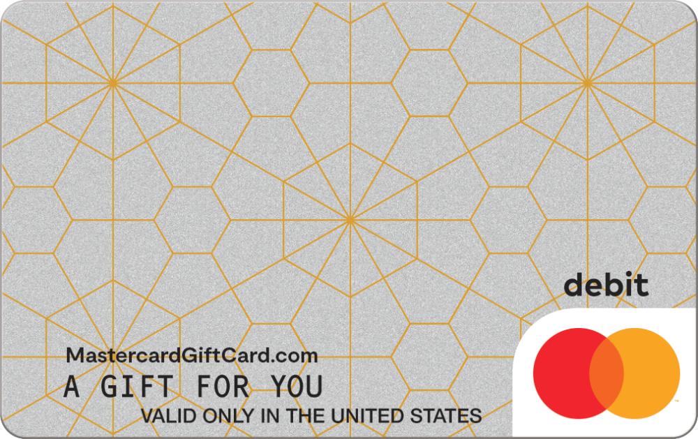 Featured Card 8 - Hexagon Pattern Mastercard Gift Card