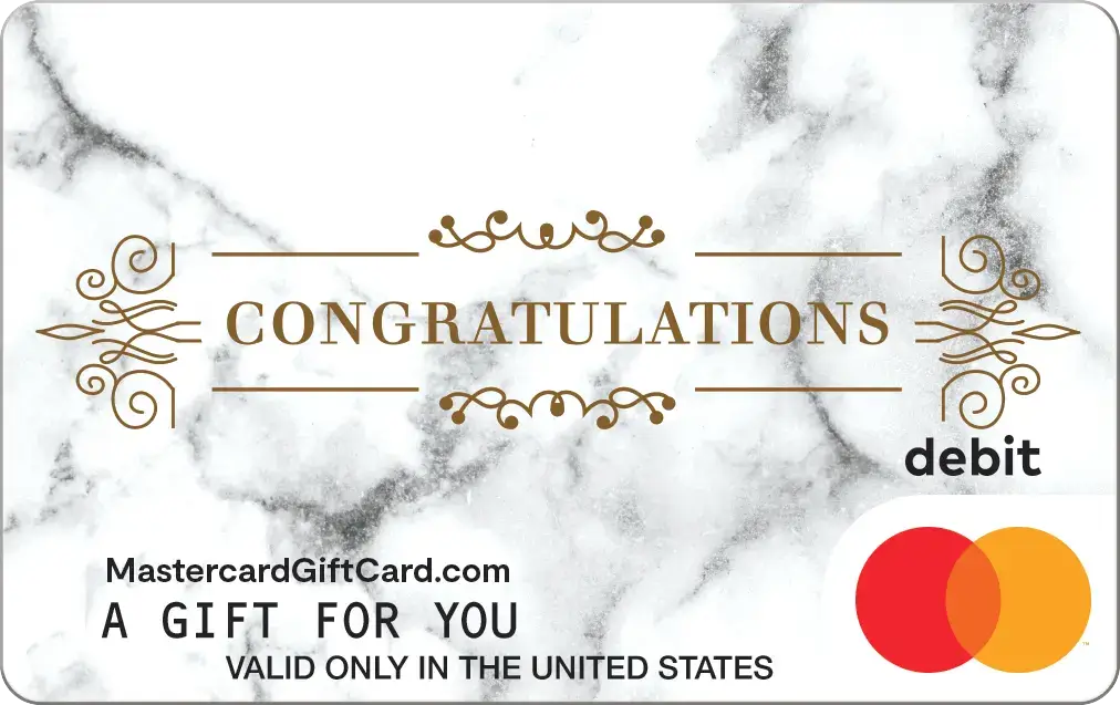 Featured Card 3 - Congrats Marble gift card