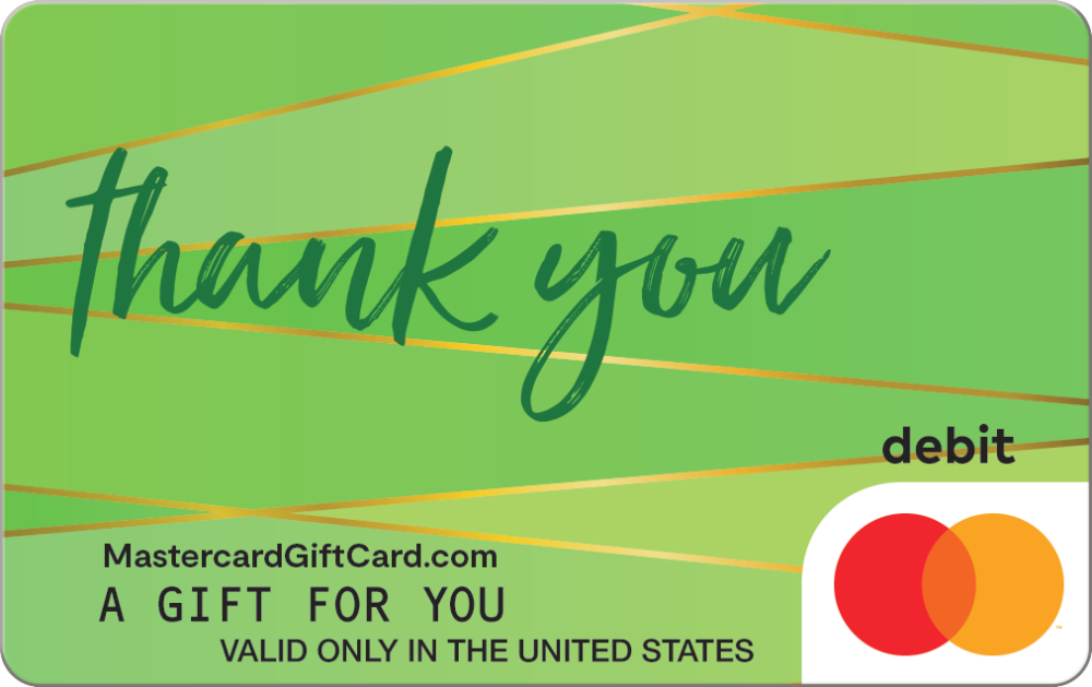 Featured Card 1 - Thanks Green Mastercard Gift Card