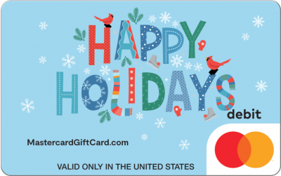 Snowy Happy Holiday Gift Card