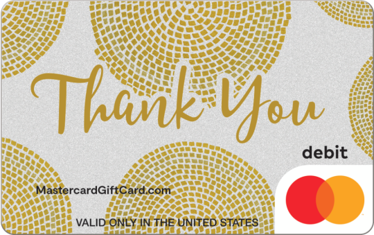 Featured Card 4 - Golden Thanks Mastercard Gift Card