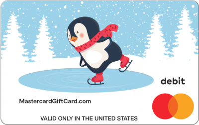 Skating Penguin Gift Card